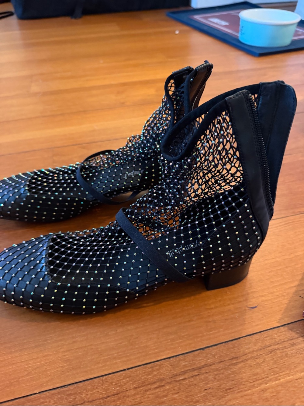 Jeffrey Campbell Chanel-style Mesh Studded Low Heel Shoes